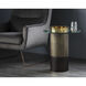 Haru 23.5 X 19.5 inch Clear / Gold End Table